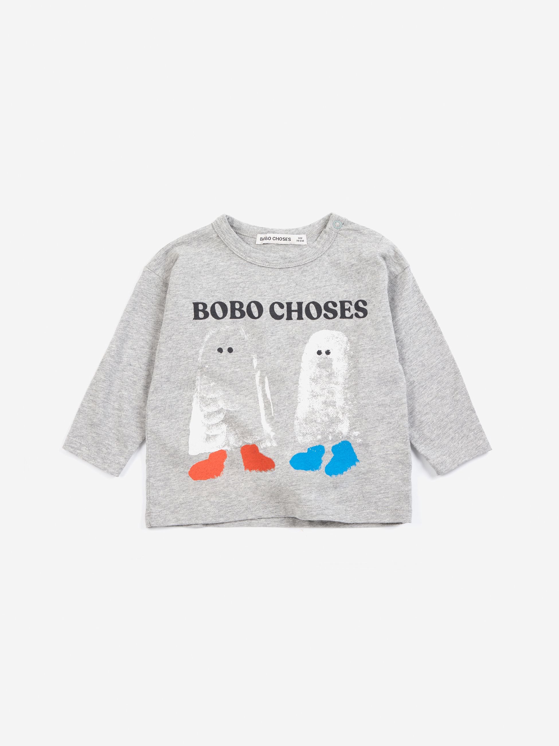 T-SHIRT BOBO CHOSES LIGHT HEATHER