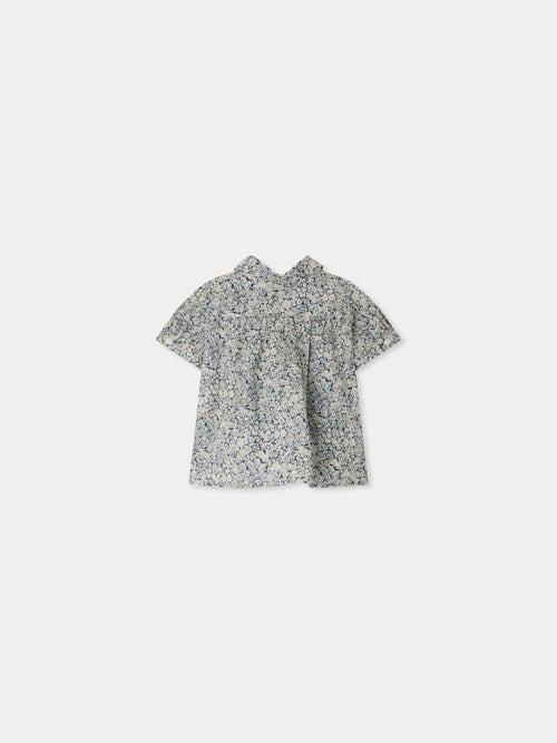 Blusa BONPOINT FL BLEU DE PRUSSE