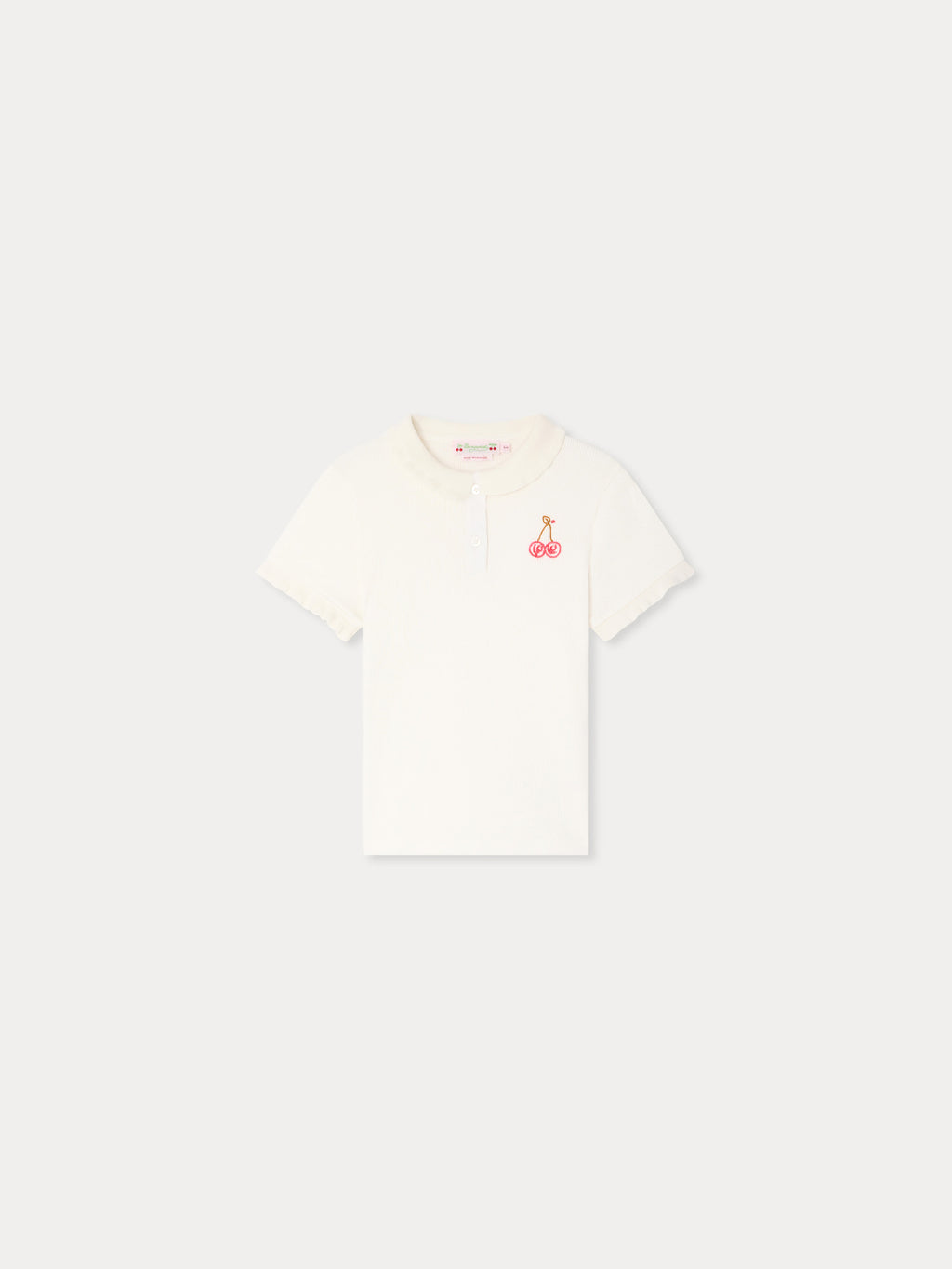 T-SHIRT BONPOINT UPB BLANC LAIT
