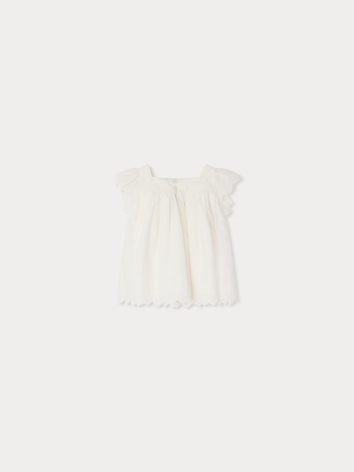 Blusa BONPOINT UPB BLANC LAIT