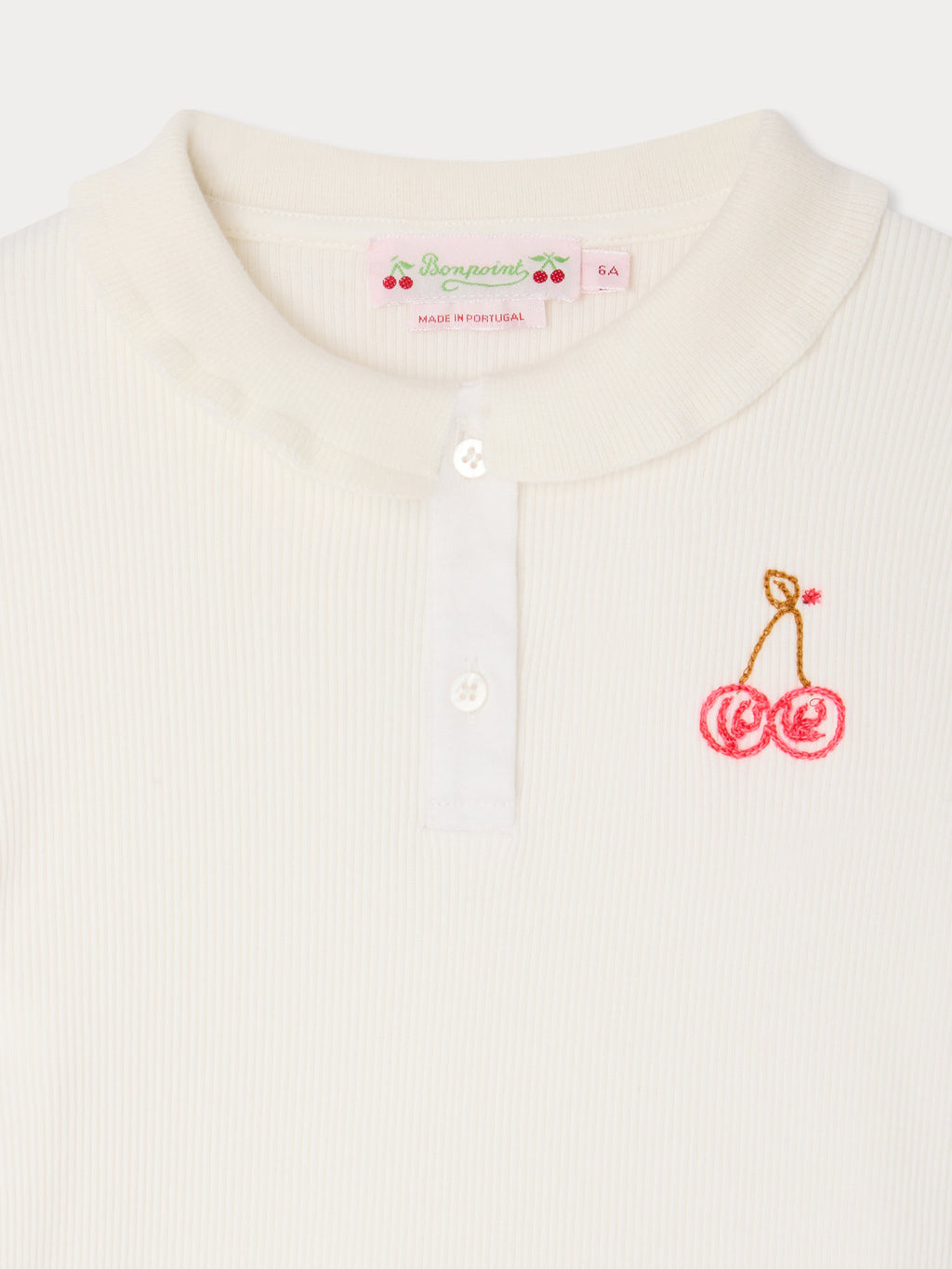T-SHIRT BONPOINT UPB BLANC LAIT