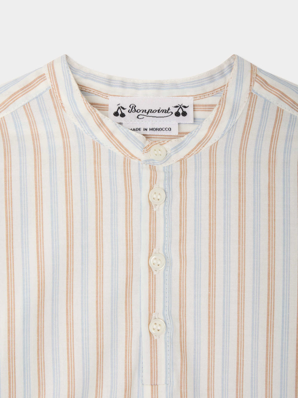 CAMICIA BONPOINT RAYURES CIEL