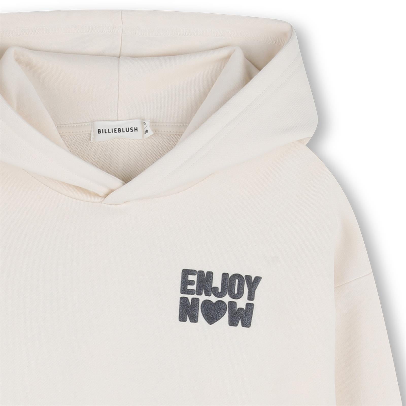 FELPA CON CAPPUCCIO BILLIEBLUSH Avorio