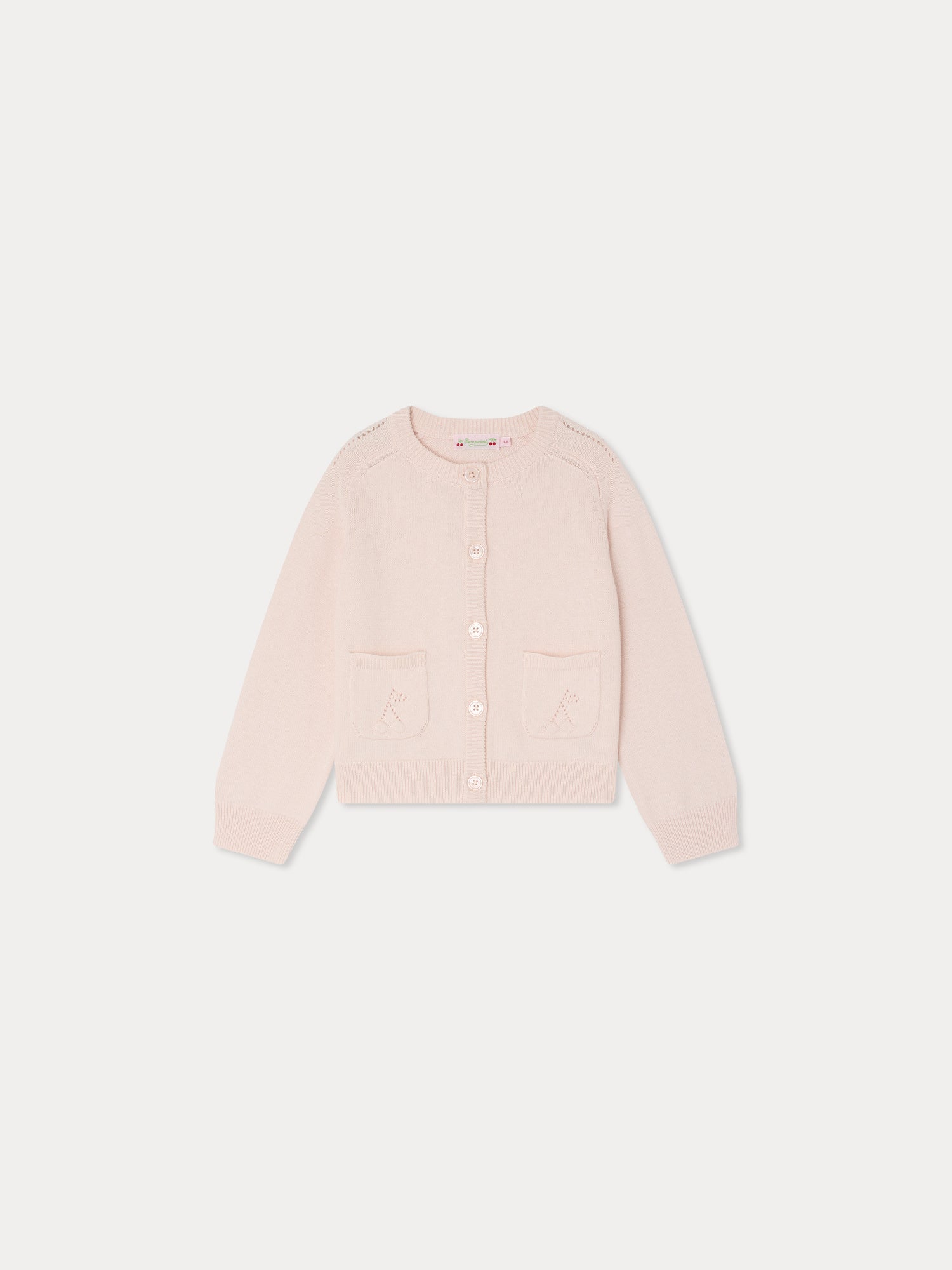 CARDIGAN BONPOINT UPB ROSE PETALE