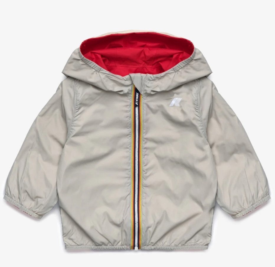 GIUBBINO K-WAY KIDS RED POPPY - BEIGE LT C57