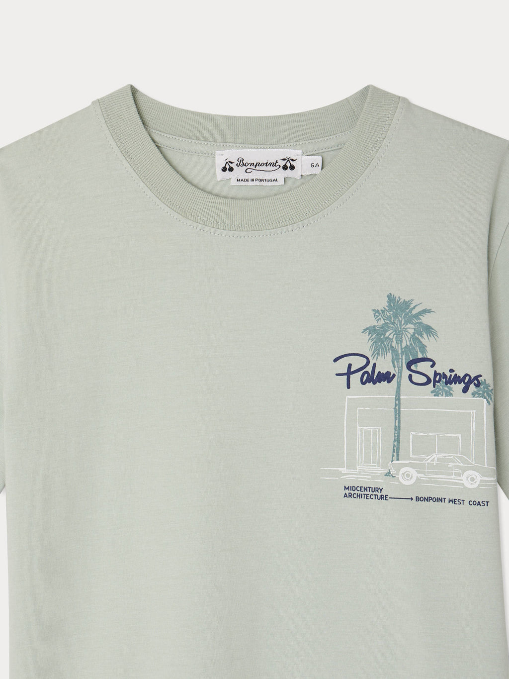 T-SHIRT BONPOINT UPB VERT CELADON