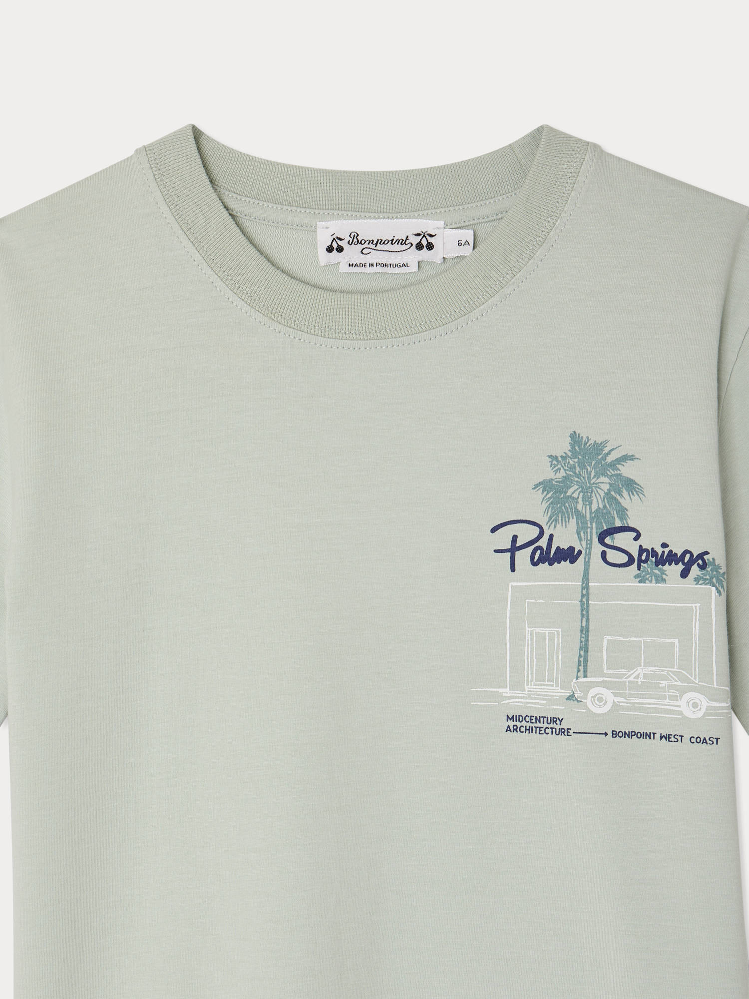 T-SHIRT BONPOINT UPB VERT CELADON