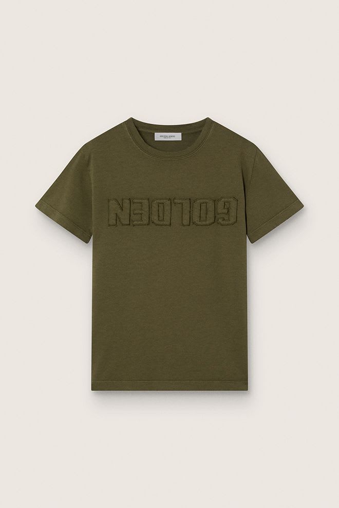 T-SHIRT GOLDEN GOOSE OLIVE