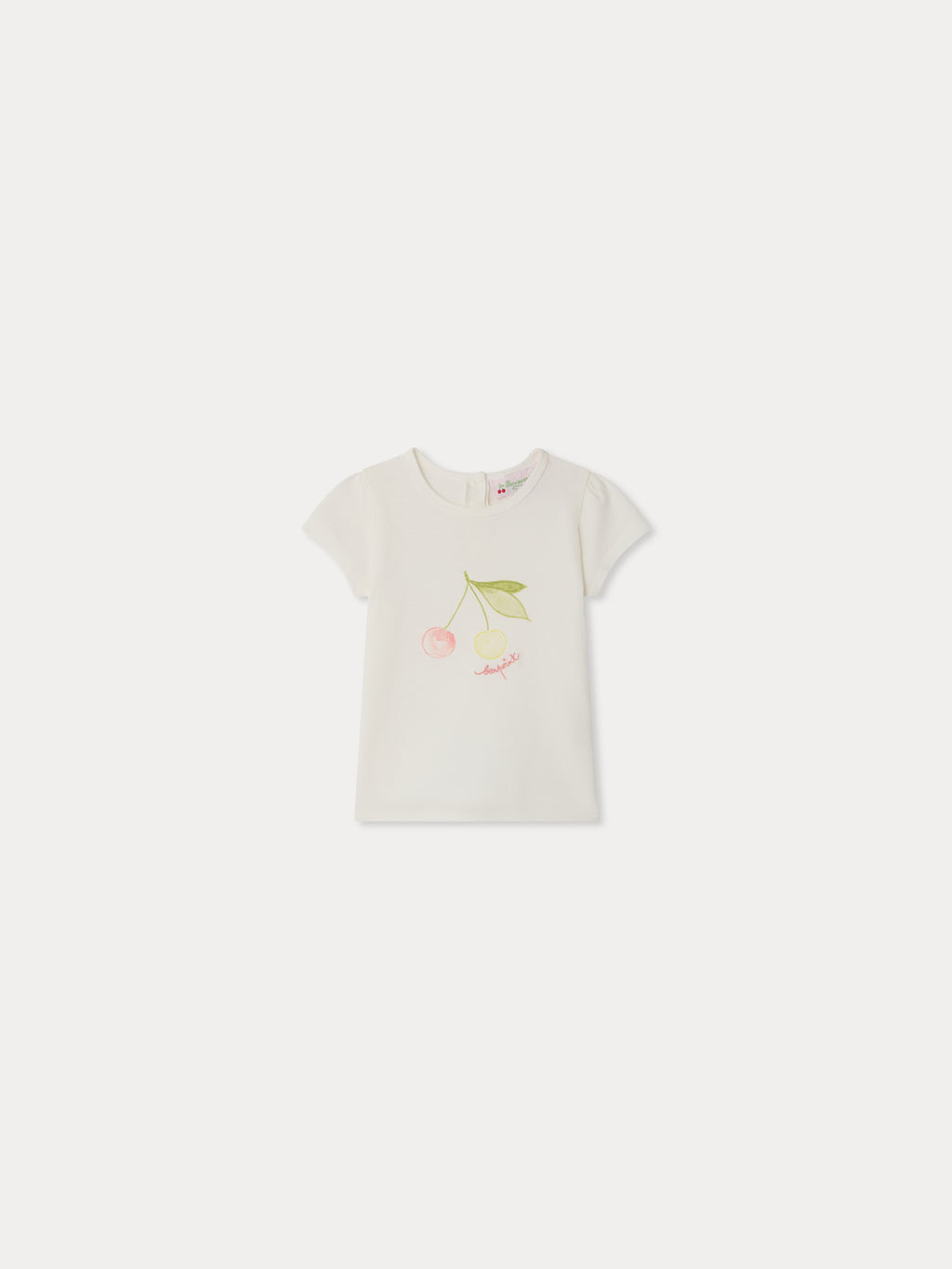 T-SHIRT BONPOINT UPB BLANC LAIT