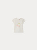 T-SHIRT BONPOINT UPB BLANC LAIT