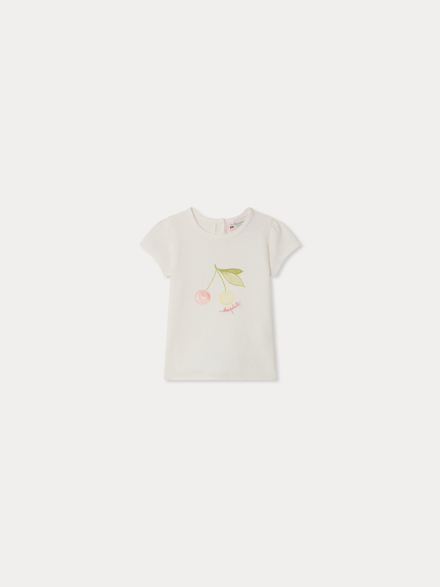 T-SHIRT BONPOINT UPB BLANC LAIT