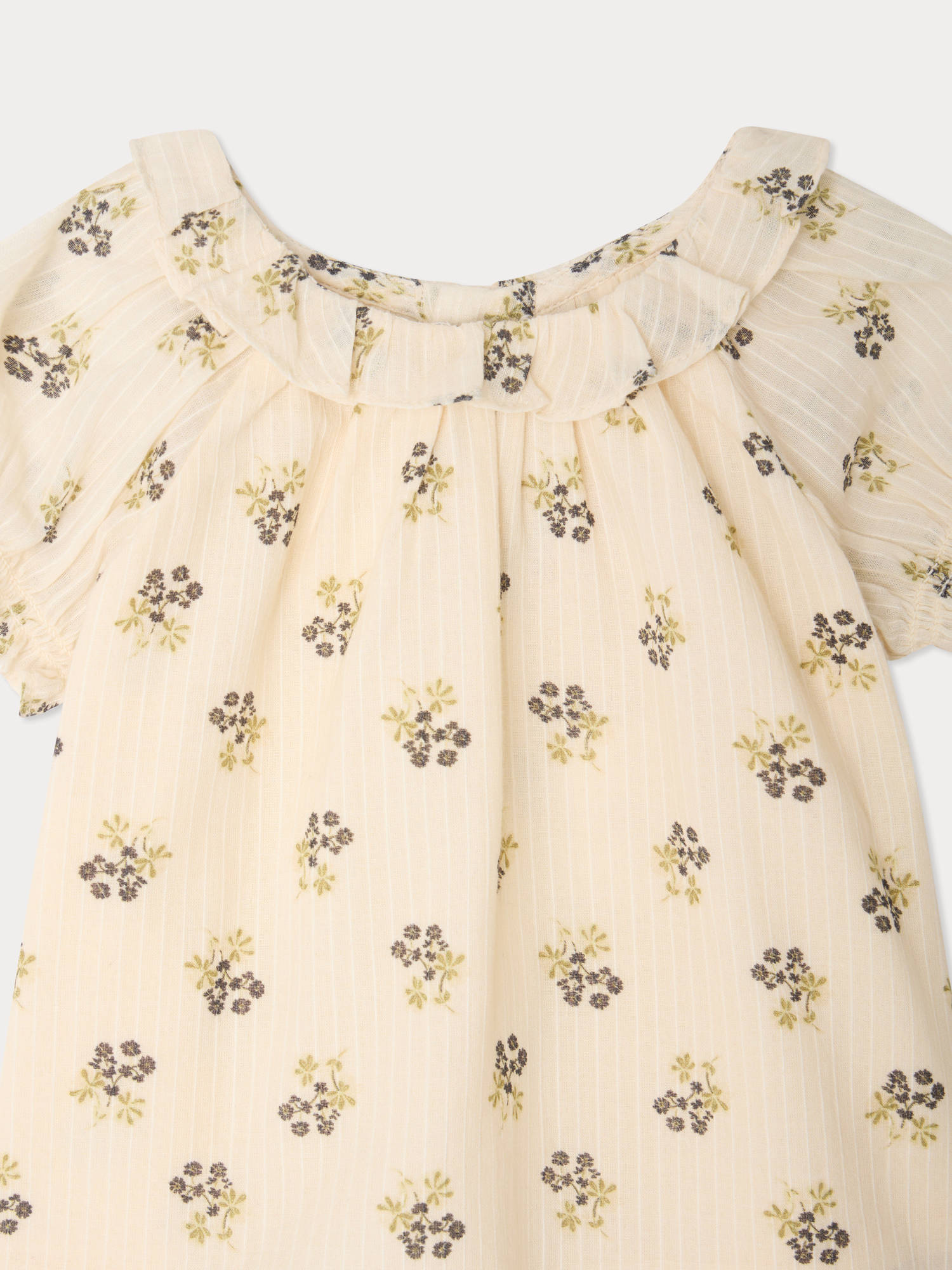 Blusa BONPOINT FLEURS ECRU