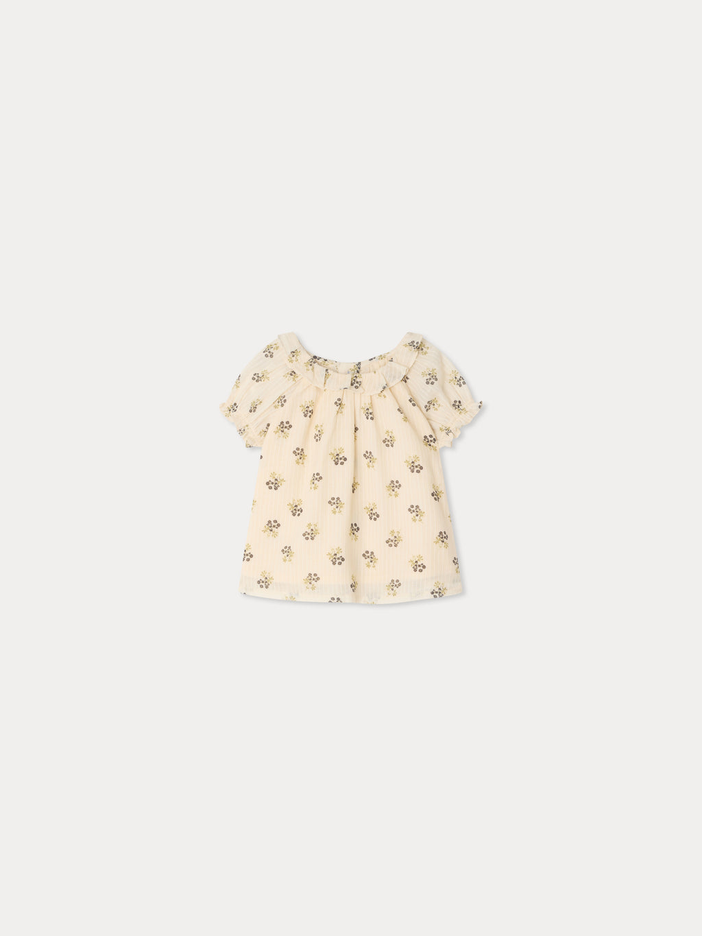 Blusa BONPOINT FLEURS ECRU