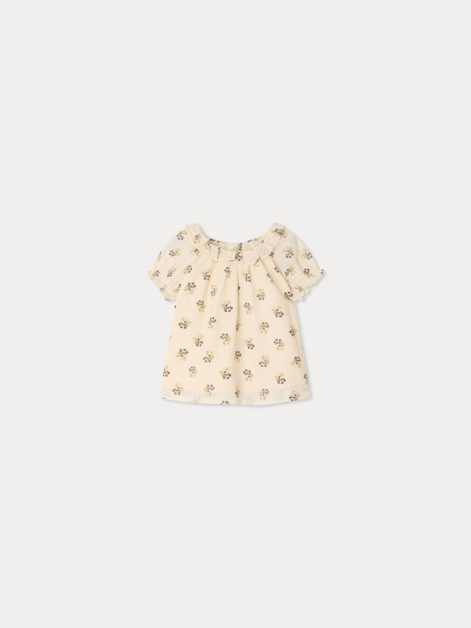 Blusa BONPOINT FLEURS ECRU