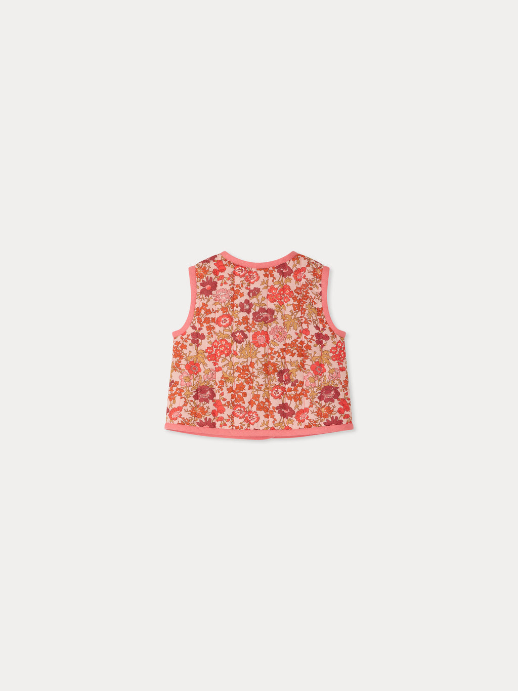 Gilet BONPOINT FLEURS ROSE