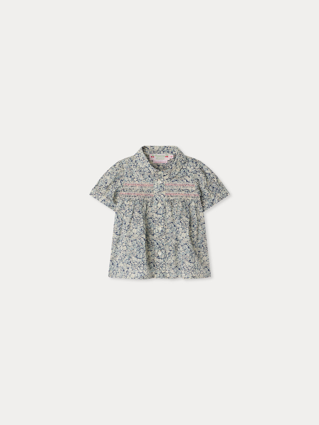 Blusa BONPOINT FL BLEU DE PRUSSE