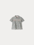 Blusa BONPOINT FL BLEU DE PRUSSE