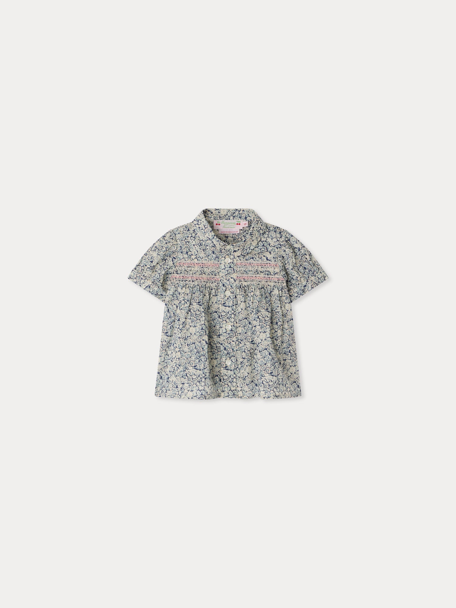 Blusa BONPOINT FL BLEU DE PRUSSE