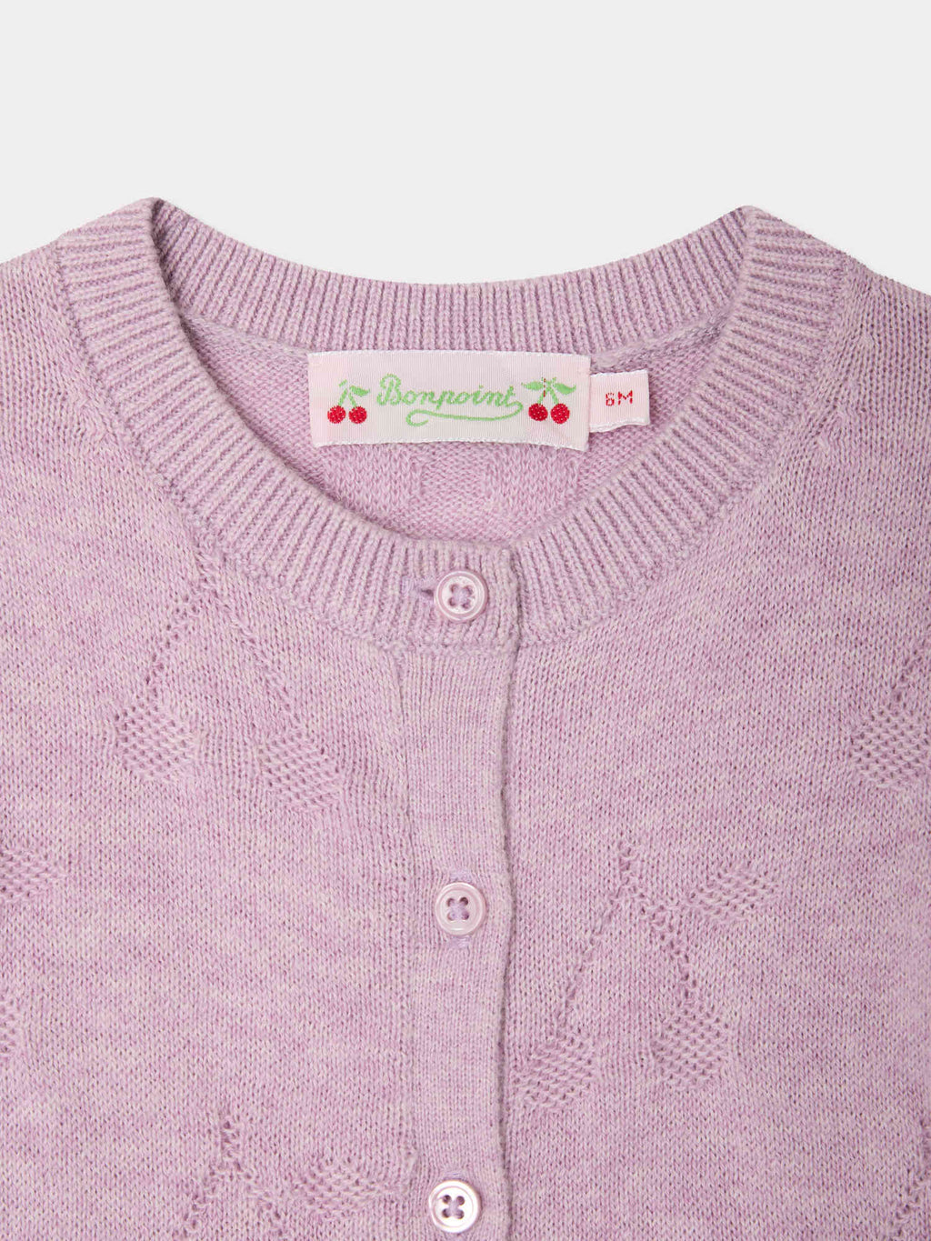 CARDIGAN BONPOINT LILAS