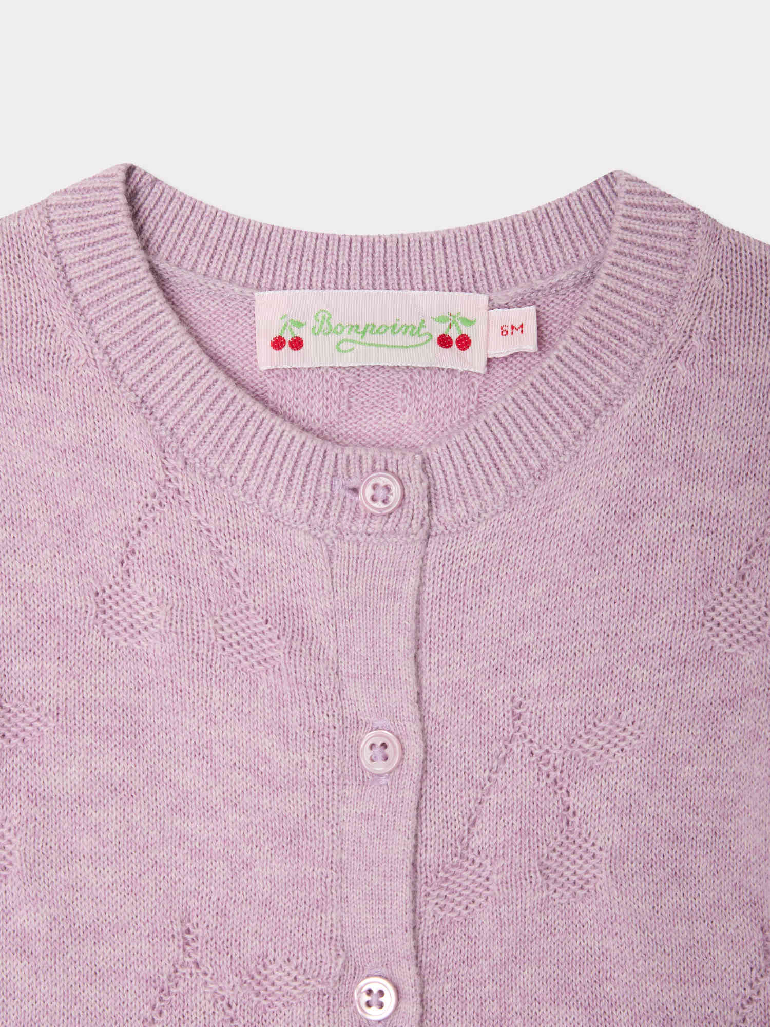 CARDIGAN BONPOINT LILAS