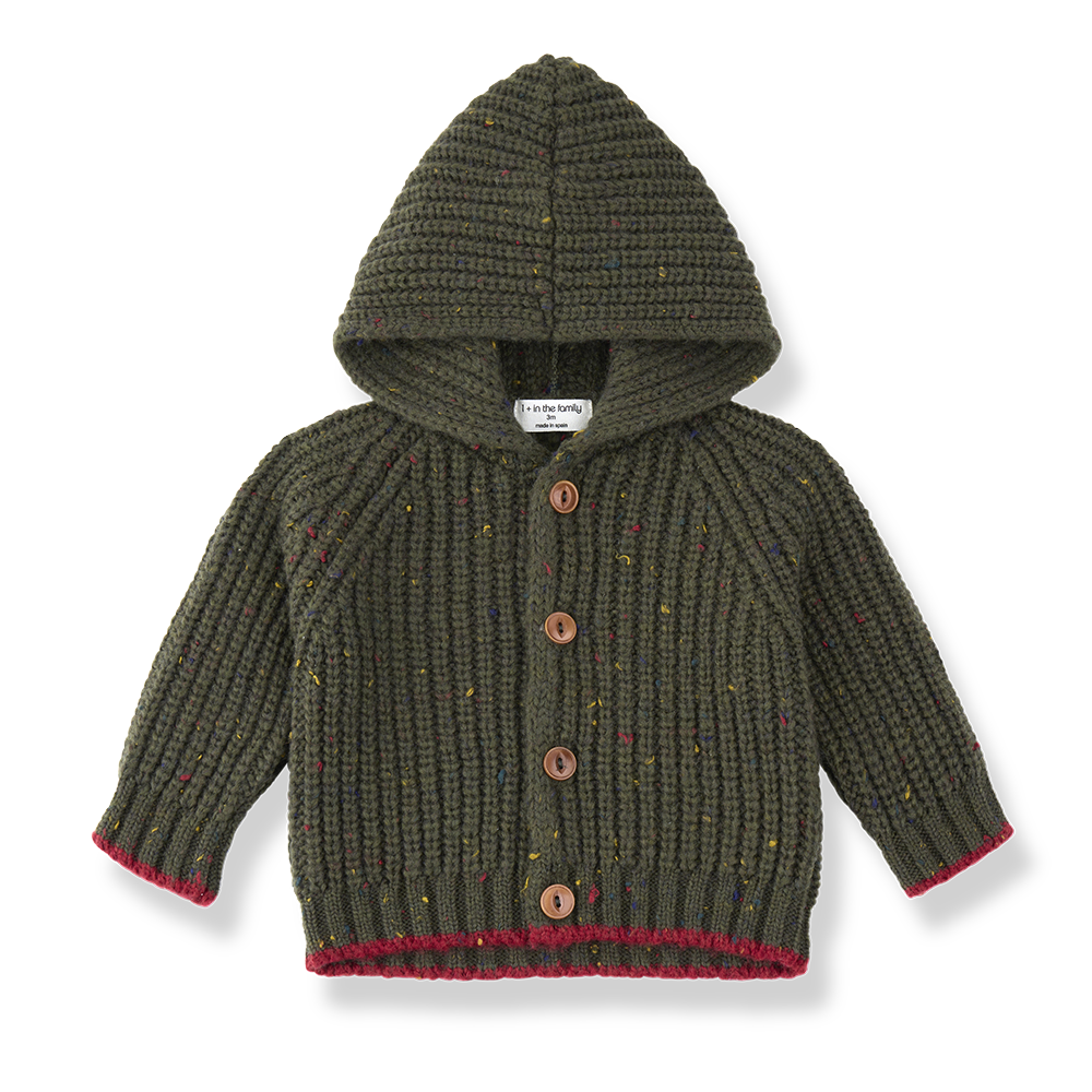 Cardigan con Cappuccio 1+ IN THE FAMILY