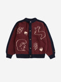 CARDIGAN BOBO CHOSES Burgundi