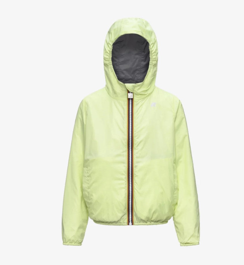 GIUBBINO K-WAY KIDS YELLOW LIME - BLUE INSIGNIA C70