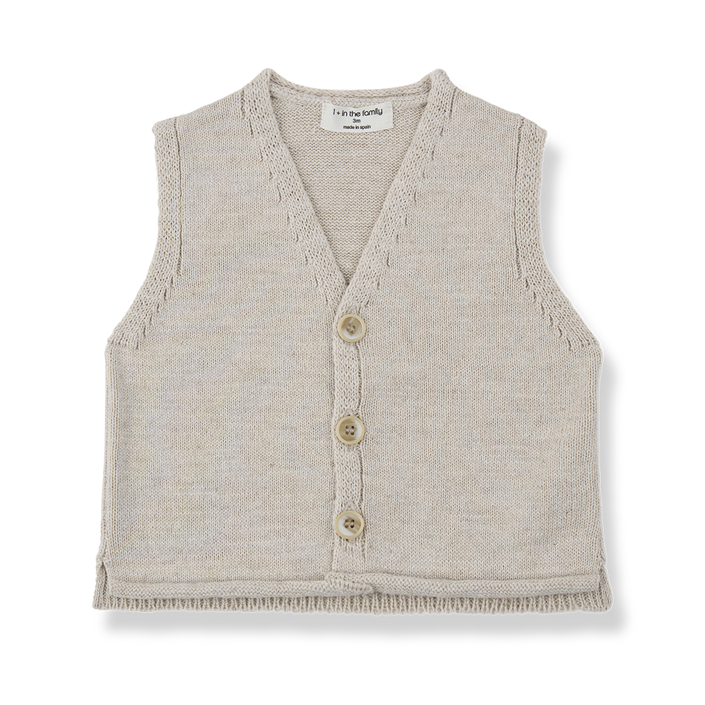 Gilet 1+ IN THE FAMILY Beige