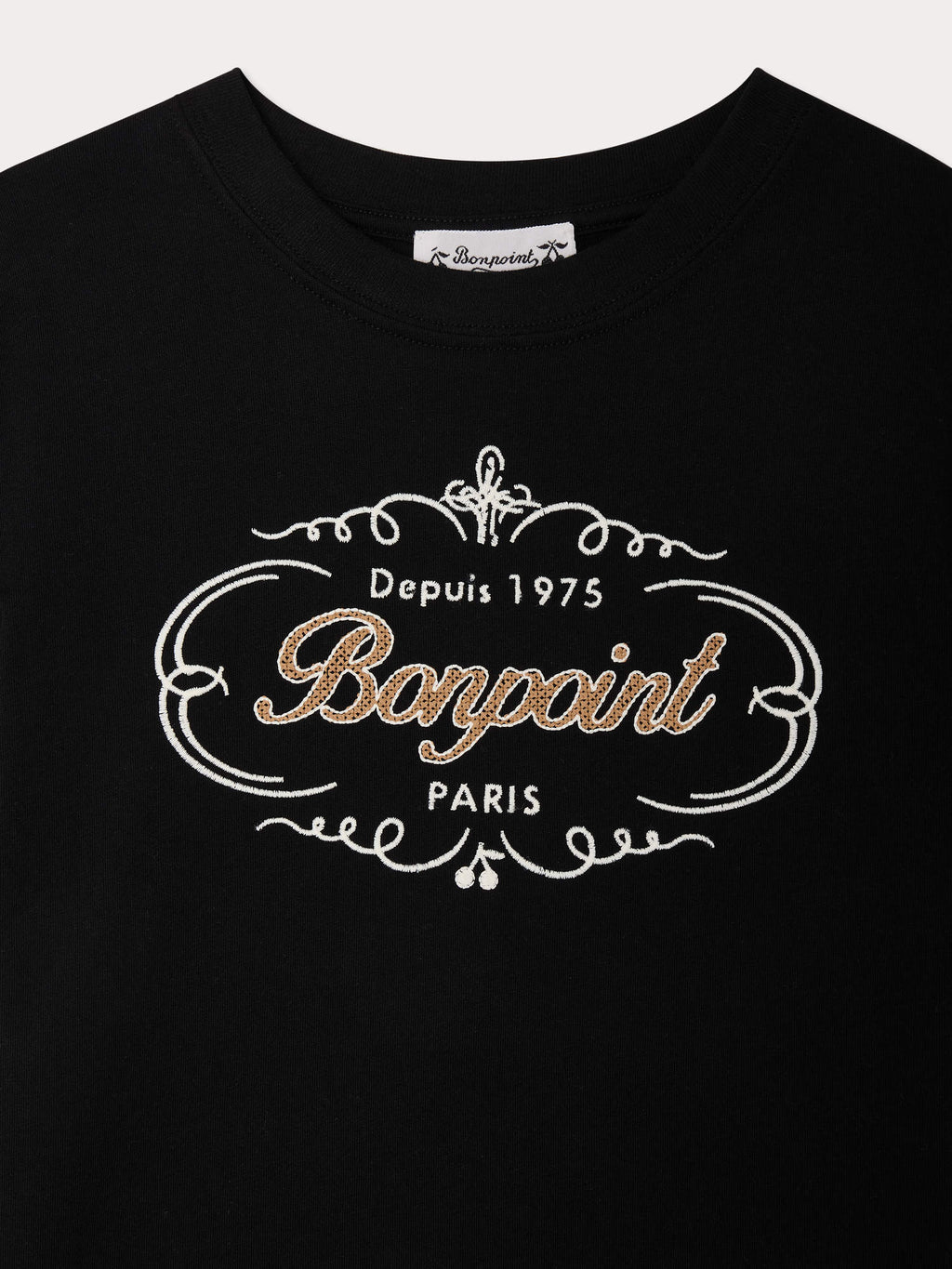 T-SHIRT BONPOINT FAUX NOIR