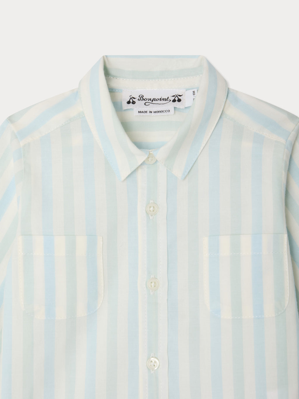 CAMICIA BONPOINT RA BLEU AQUA