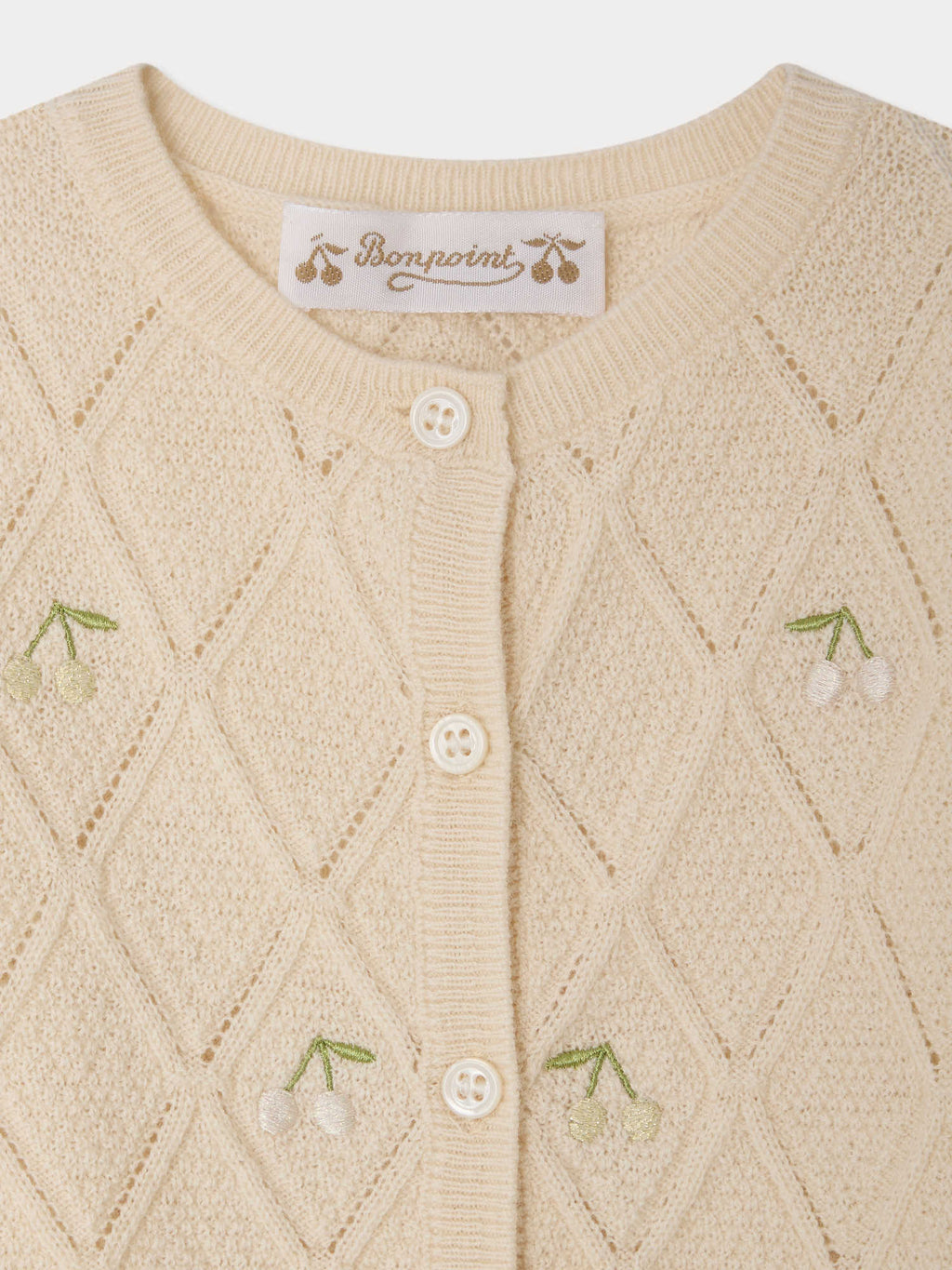CARDIGAN BONPOINT UPB ECRU