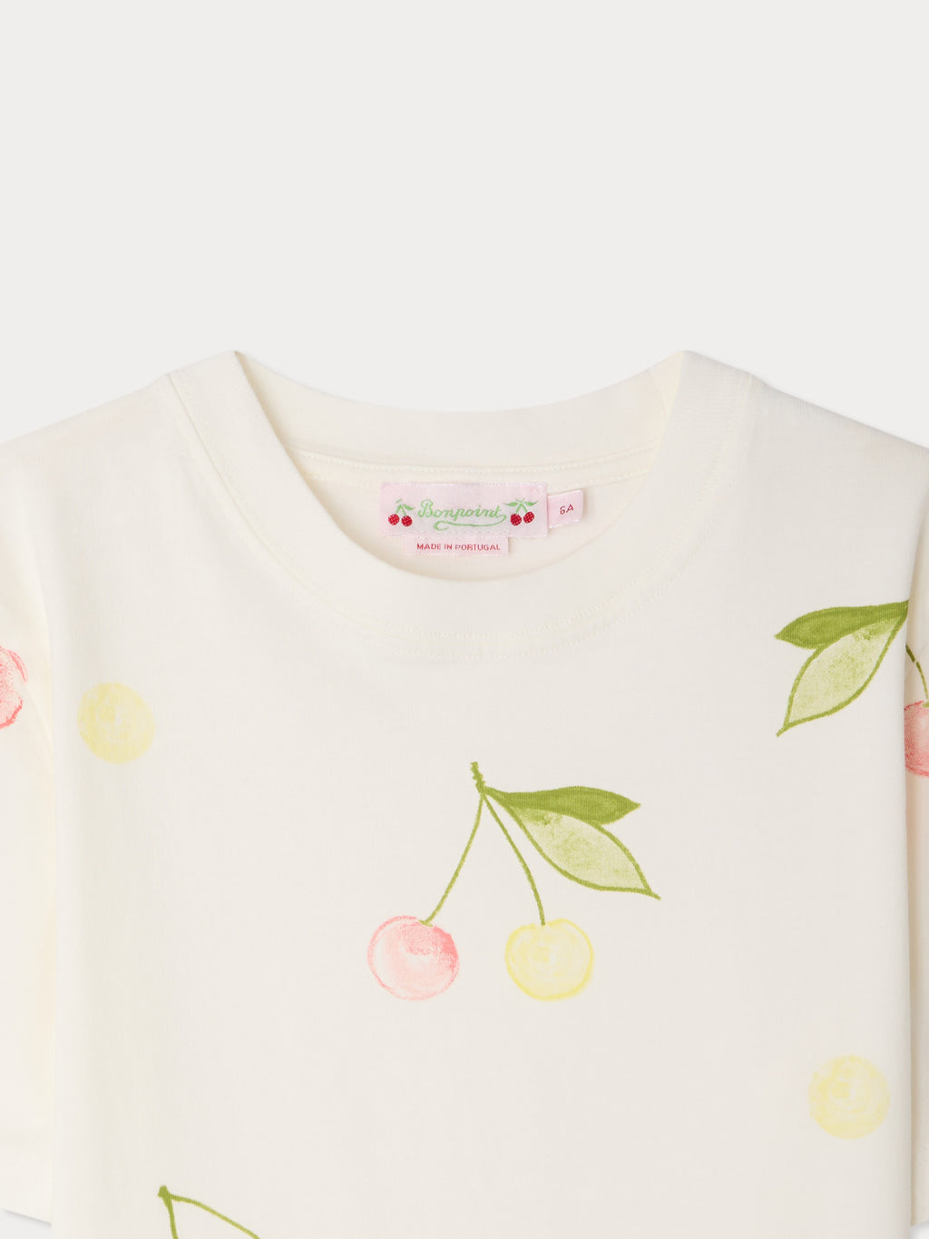 T-SHIRT BONPOINT UPB BLANC LAIT
