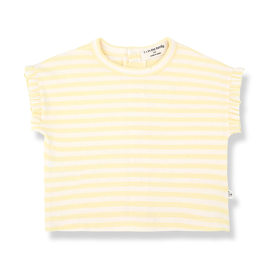 T-SHIRT 1+ IN THE FAMILY Giallo