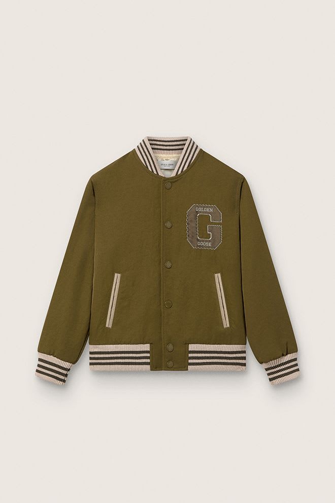 Bomber GOLDEN GOOSE OLIVE