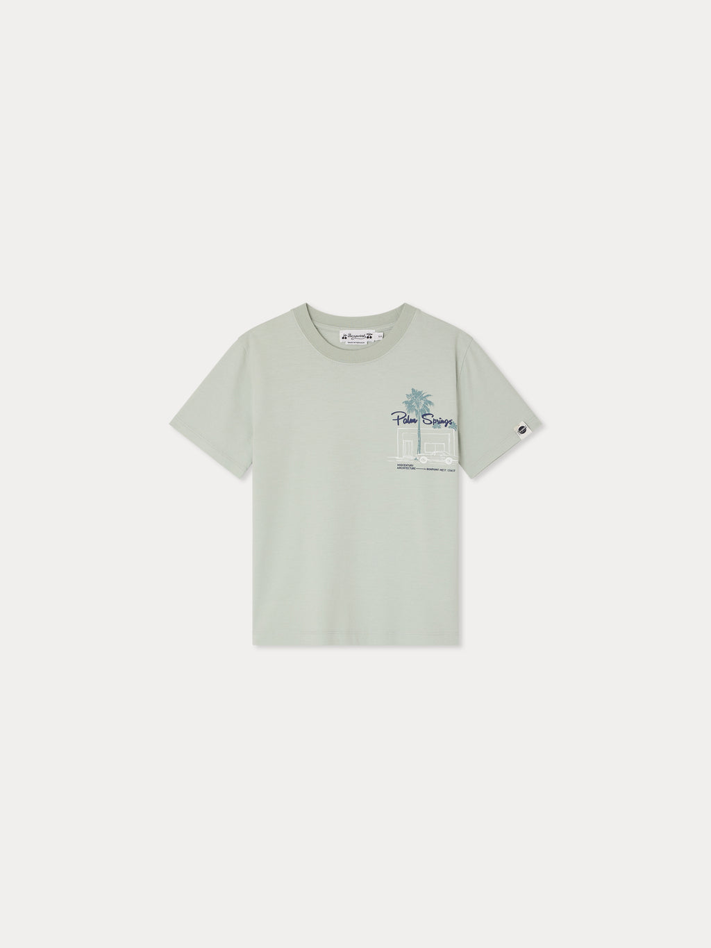T-SHIRT BONPOINT UPB VERT CELADON