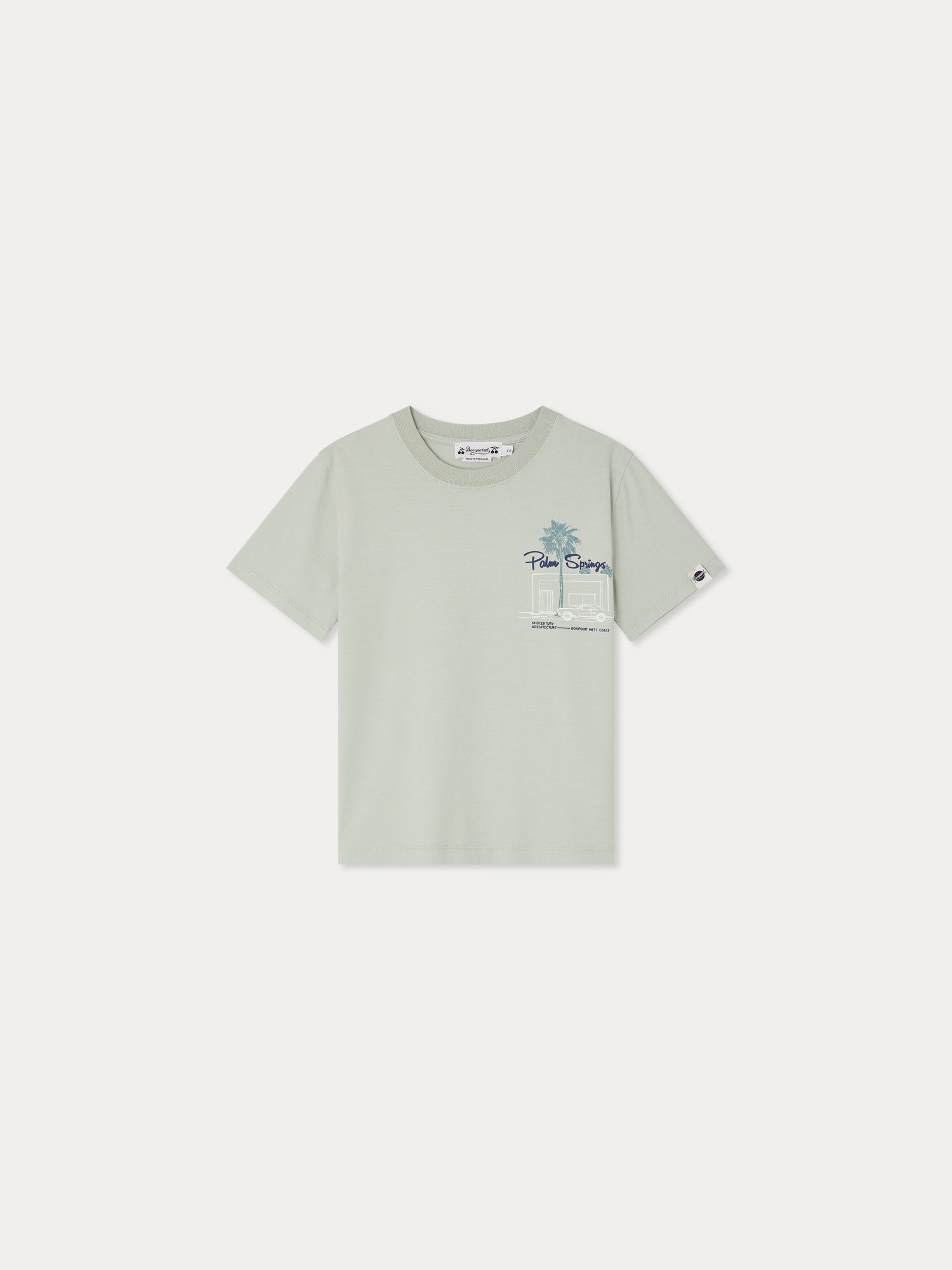 T-SHIRT BONPOINT UPB VERT CELADON