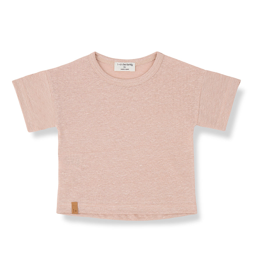T-SHIRT 1+ IN THE FAMILY Rose