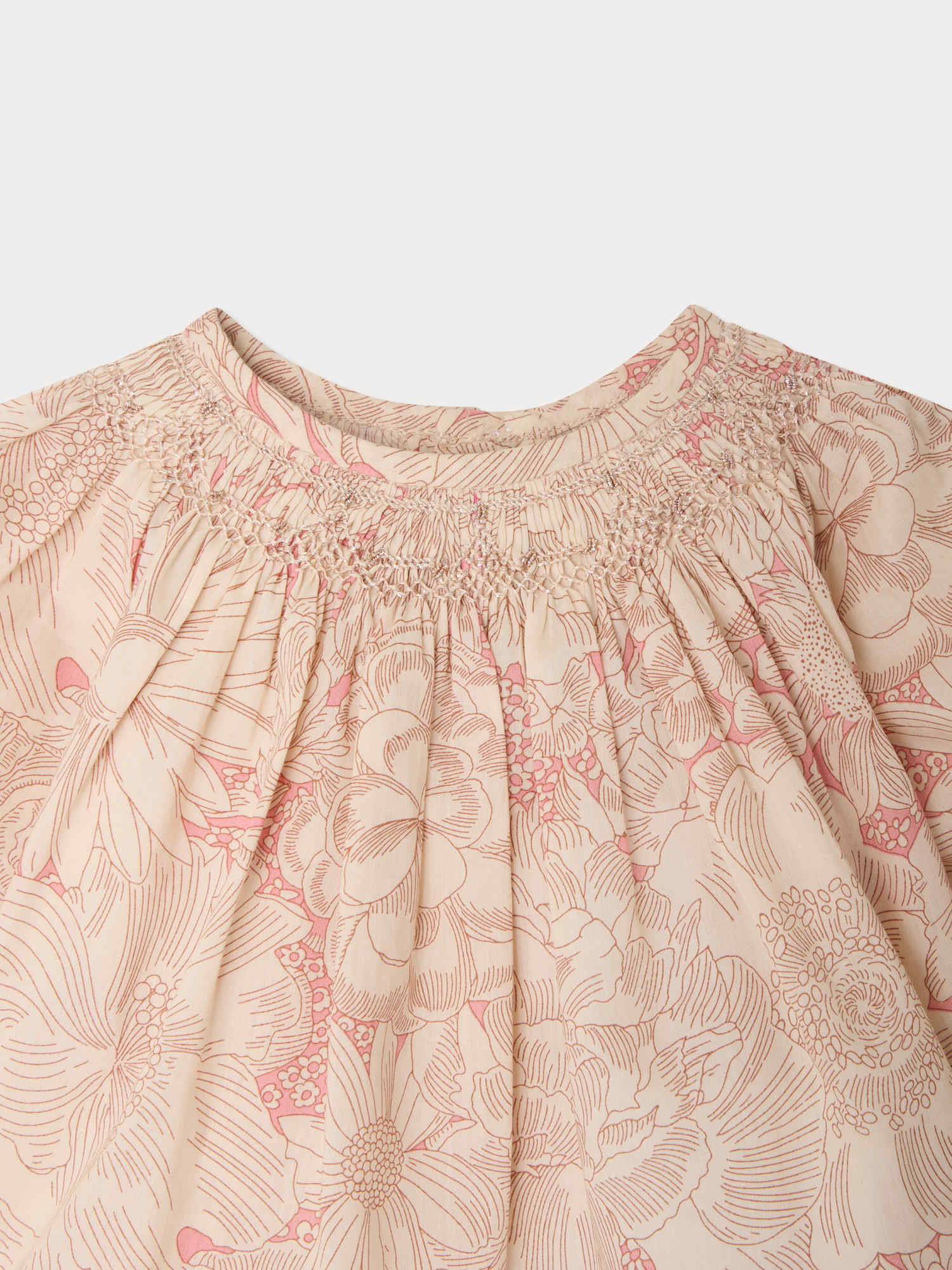 Blusa BONPOINT FL ROSE MOYEN