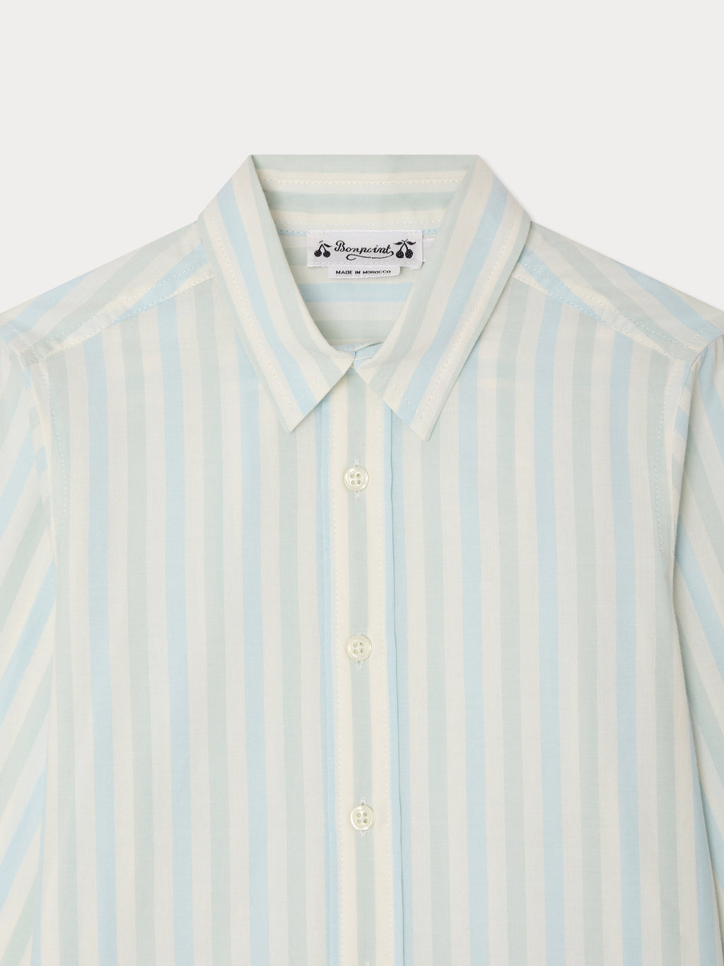 CAMICIA BONPOINT RA BLEU AQUA