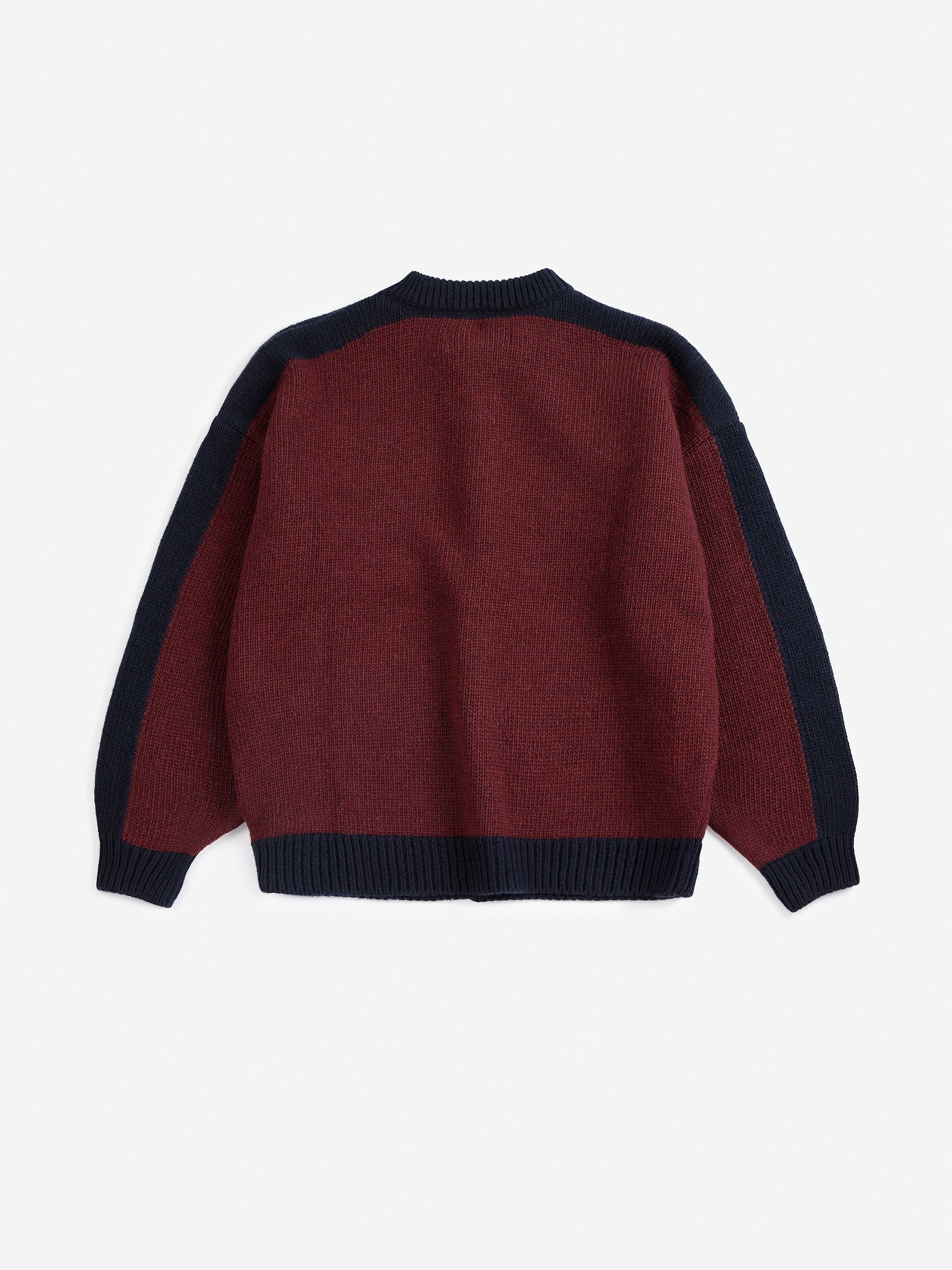 CARDIGAN BOBO CHOSES Burgundi
