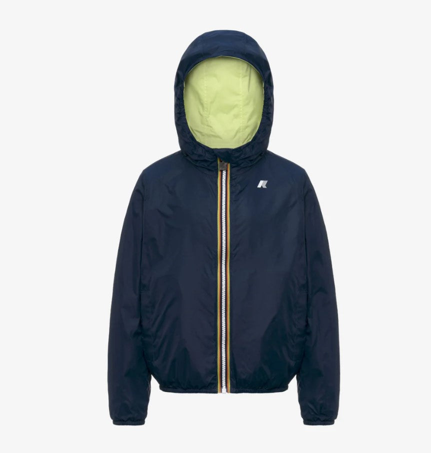 GIUBBINO K-WAY KIDS YELLOW LIME - BLUE INSIGNIA C70