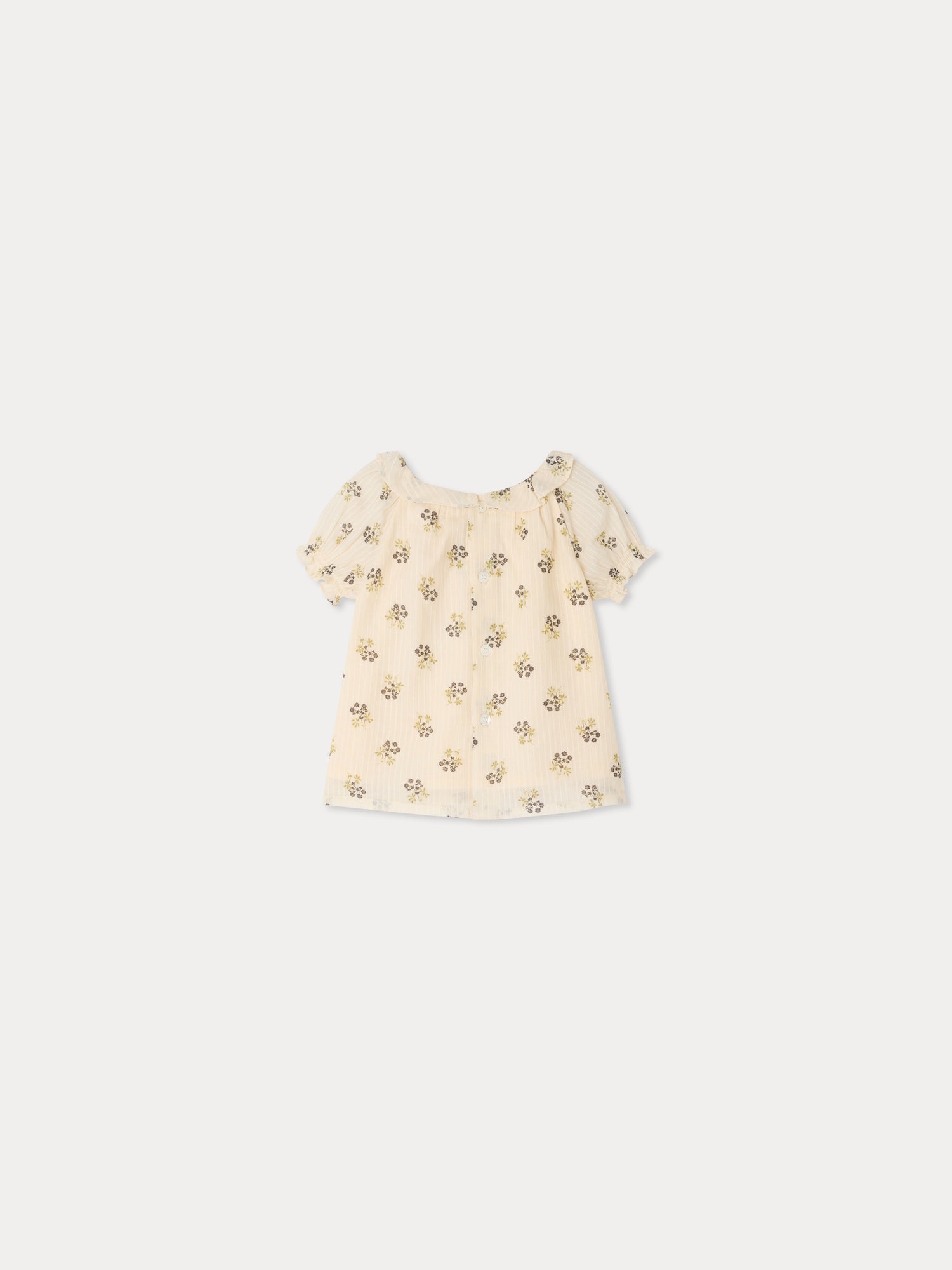 Blusa BONPOINT FLEURS ECRU