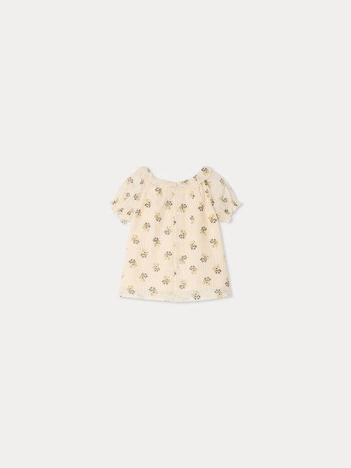Blusa BONPOINT FLEURS ECRU