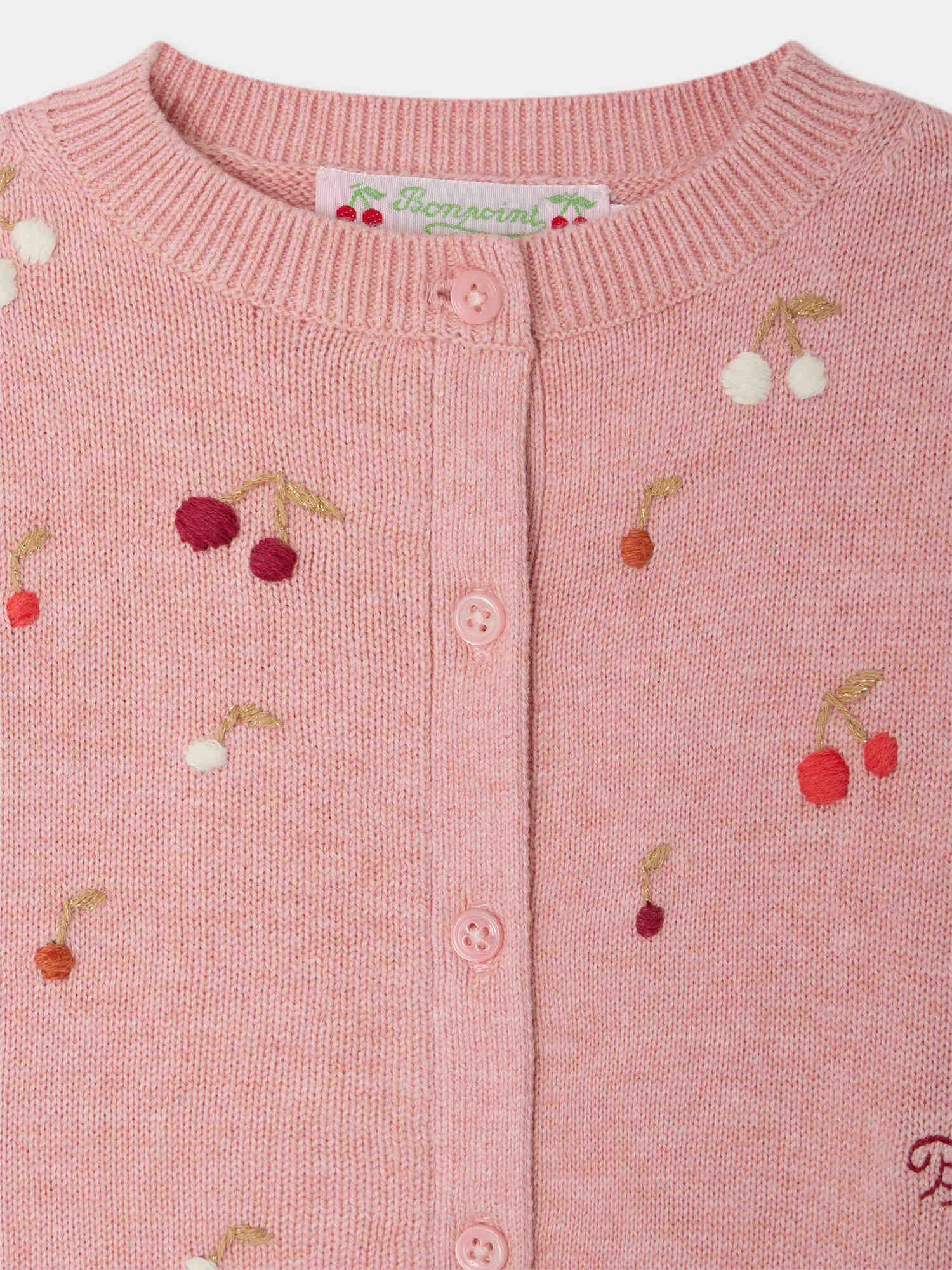 CARDIGAN BONPOINT UPB ROSE FANE