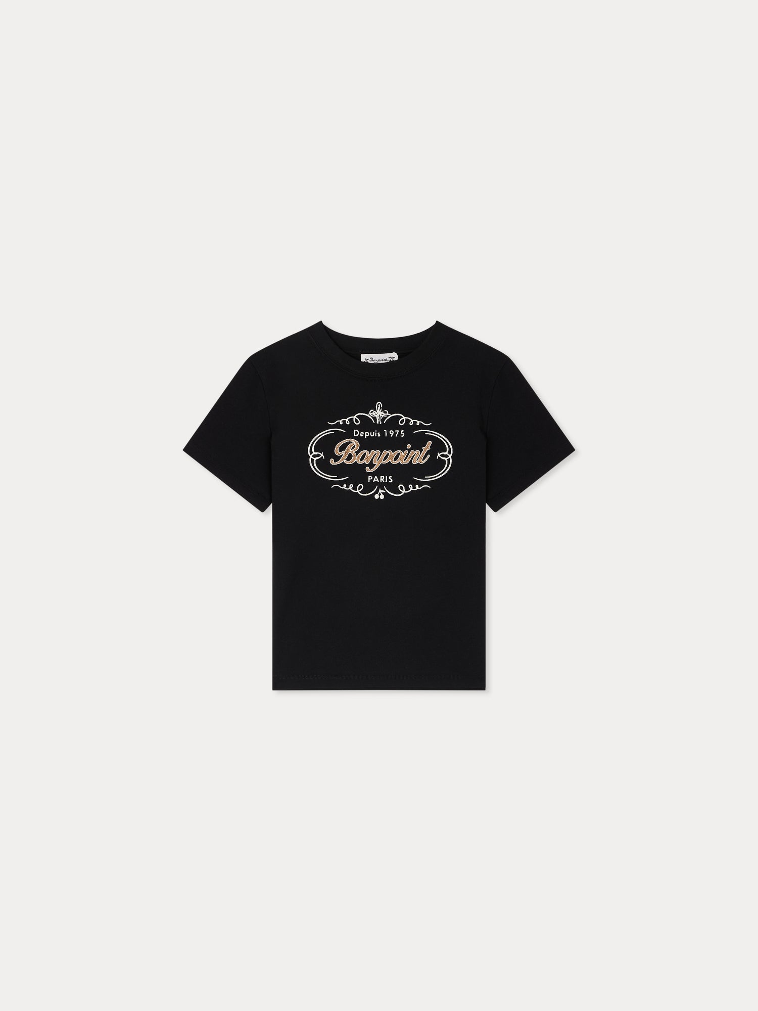 T-SHIRT BONPOINT FAUX NOIR